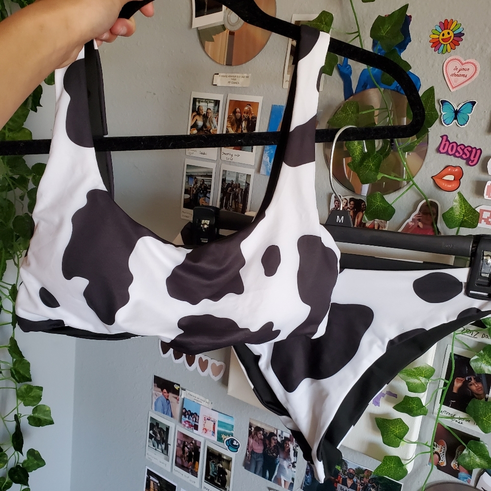 Cow print bikini